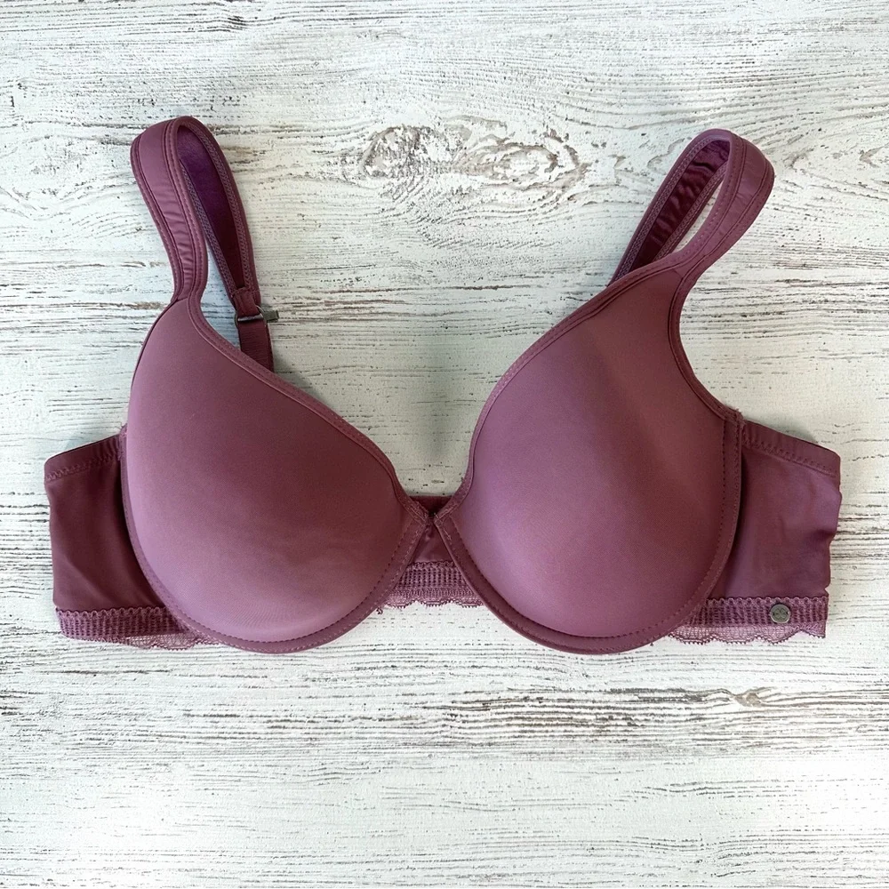 LUCKY BRAND Wide Strap Underwire Bra 42C Mauve